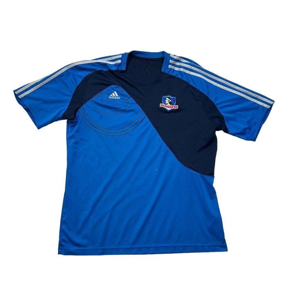 Adidas Colo Colo Chile Soccer Football Jersey Men's Size Large Blue Vintage